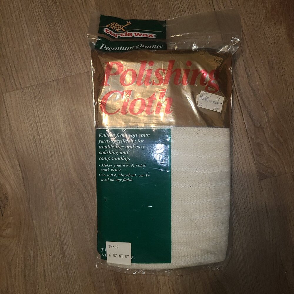 Turtle Wax Polishing Cloth New Old Stock Vintage 1990 Sealed